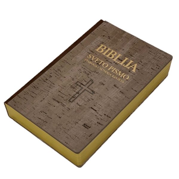 Biblija - odrezani tvrdi uvez sa zlatnim obrubom