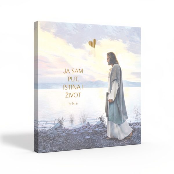 Angellum citat na platnu – “JA SAM PUT, ISTINA I ŽIVOT” Iv 14, 6 #0142
